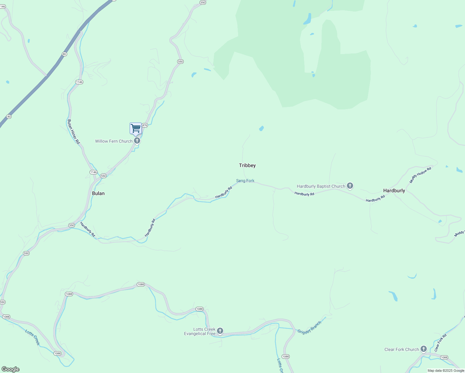 map of restaurants, bars, coffee shops, grocery stores, and more near Kentucky 1146 in Talcum