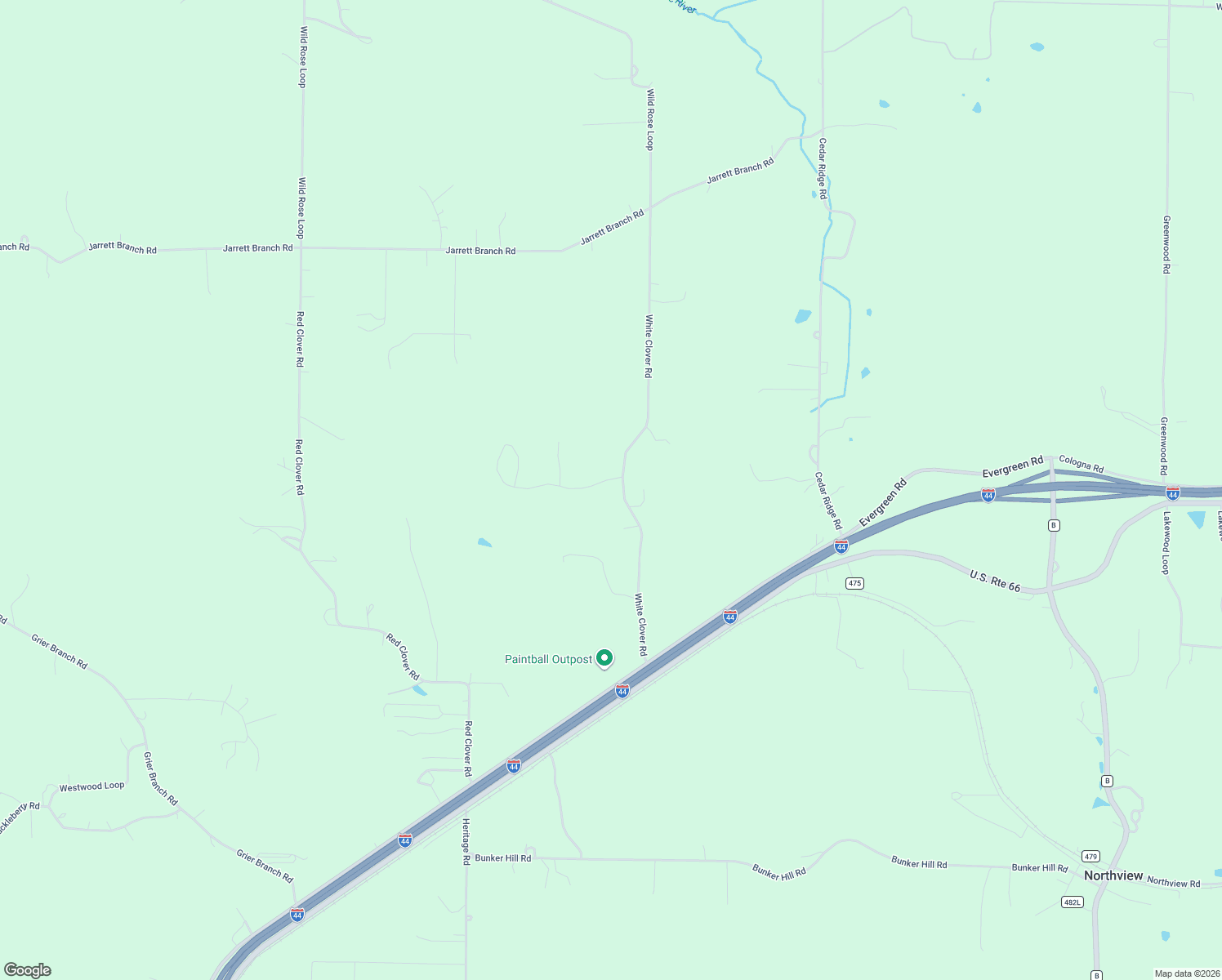 map of restaurants, bars, coffee shops, grocery stores, and more near 464-1098 White Clover Road in Strafford