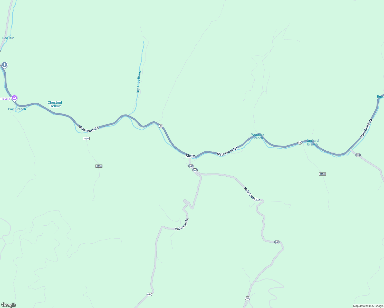 map of restaurants, bars, coffee shops, grocery stores, and more near 10537 Slate Creek Road in Grundy