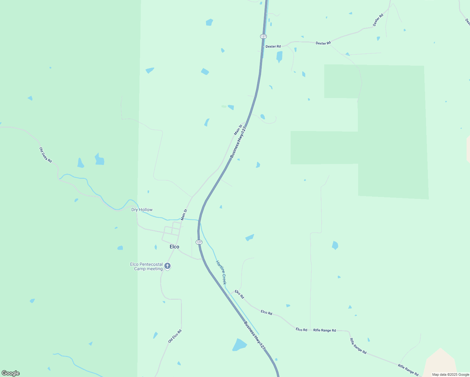 map of restaurants, bars, coffee shops, grocery stores, and more near 32412 Illinois 127 in Tamms