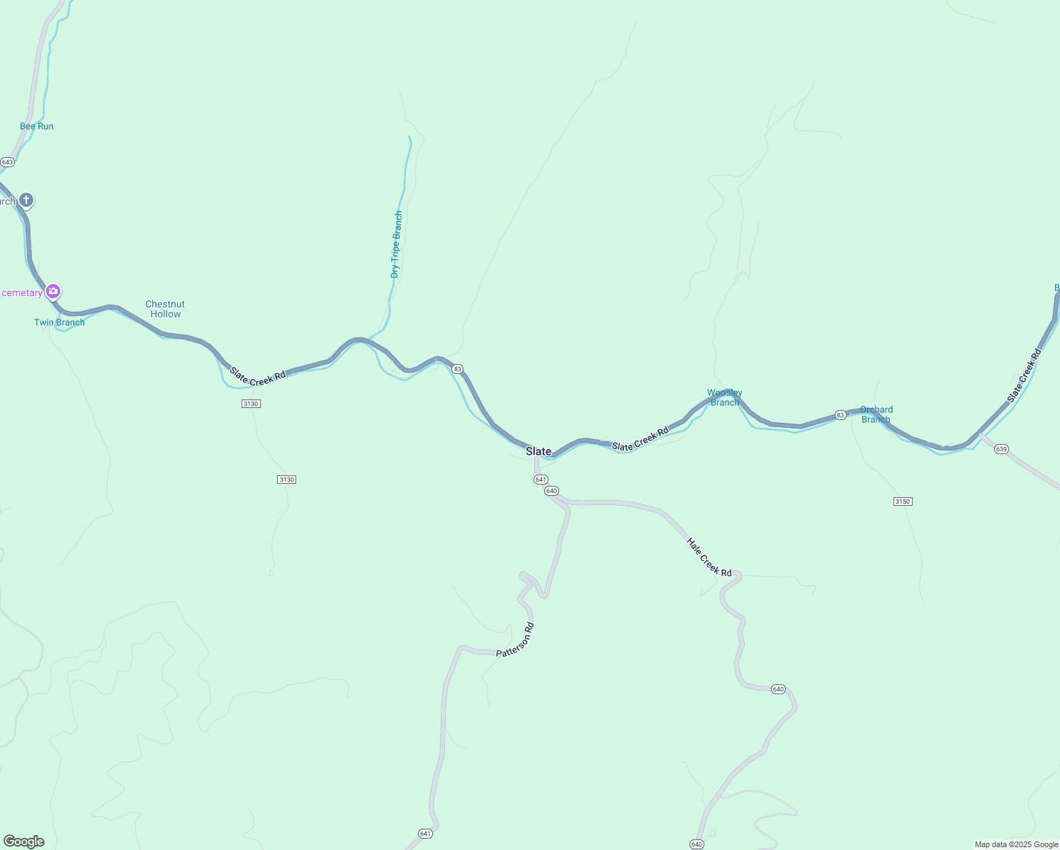 map of restaurants, bars, coffee shops, grocery stores, and more near 10537 Slate Creek Road in Grundy