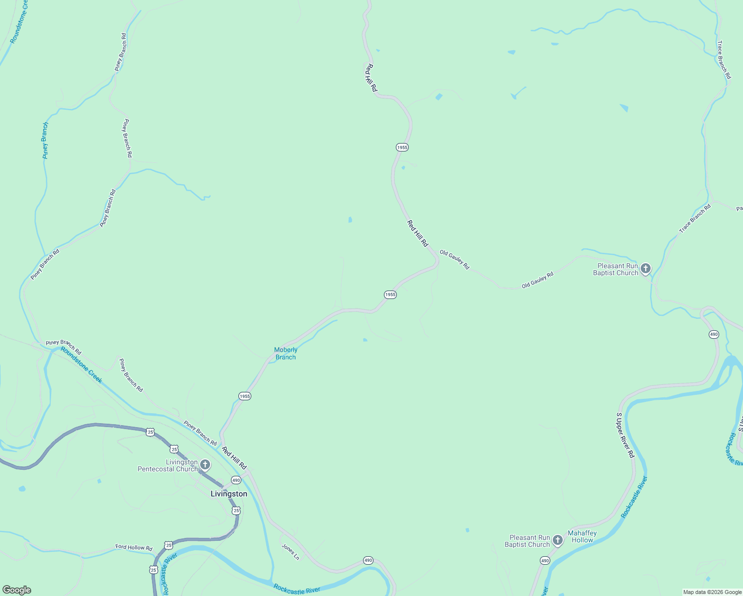 map of restaurants, bars, coffee shops, grocery stores, and more near 1213 Red Hill Road in Livingston