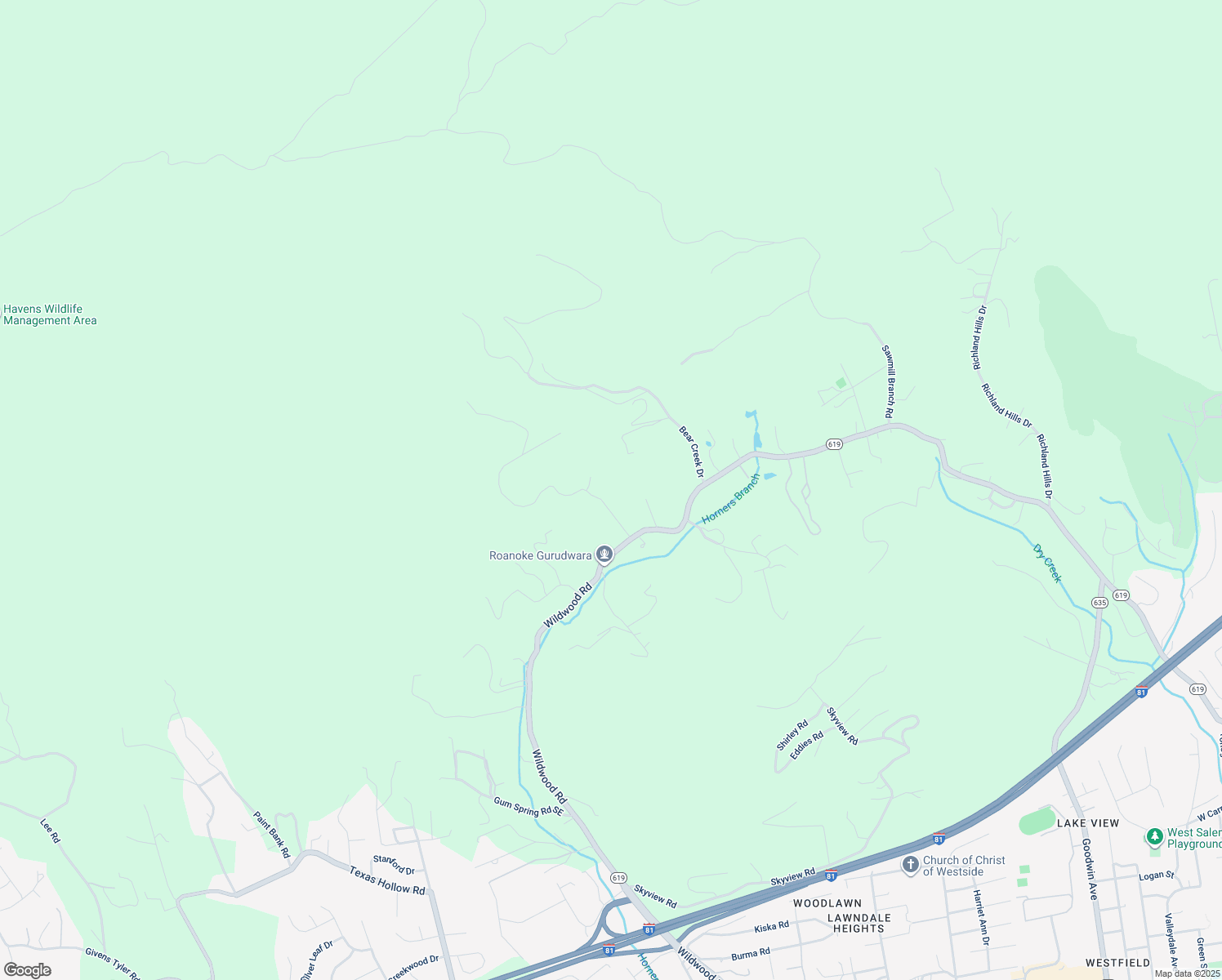 map of restaurants, bars, coffee shops, grocery stores, and more near 2155 Wildwood Road in Salem