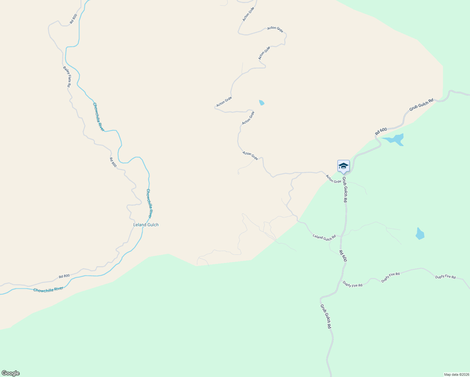 map of restaurants, bars, coffee shops, grocery stores, and more near 38914 Acton Grde in Raymond