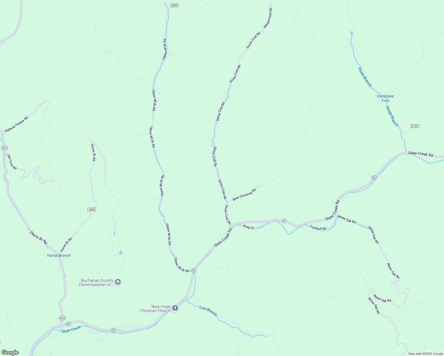map of restaurants, bars, coffee shops, grocery stores, and more near 1468 Stone Coal Road in Grundy