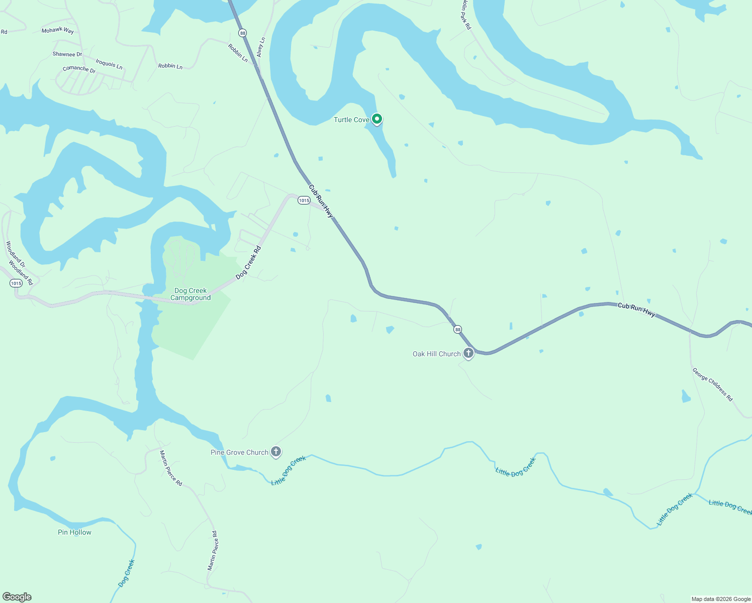 map of restaurants, bars, coffee shops, grocery stores, and more near 1-407 Pine Grove Church Road in Cub Run