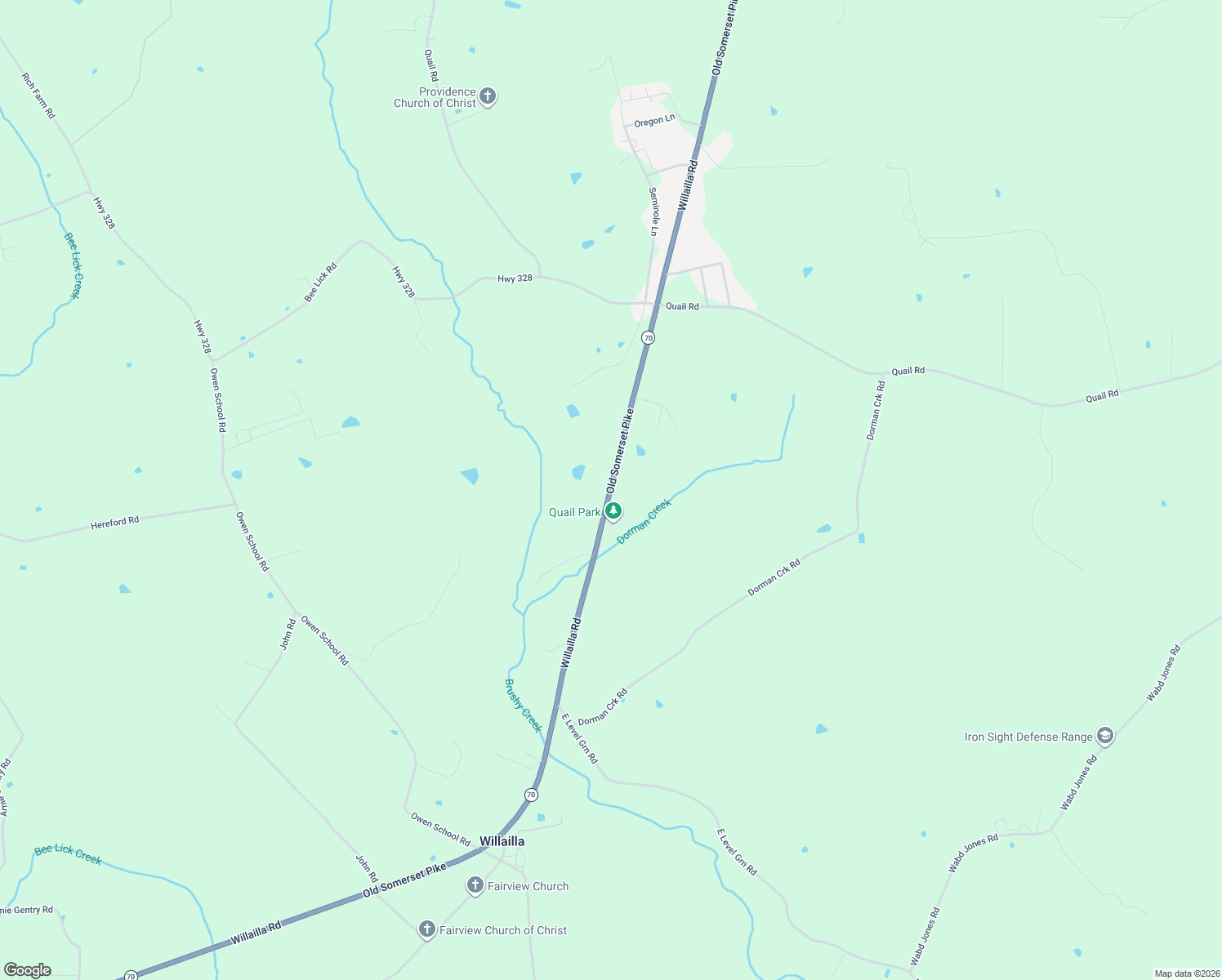 map of restaurants, bars, coffee shops, grocery stores, and more near 4911 Old Somerset Pike in Brodhead