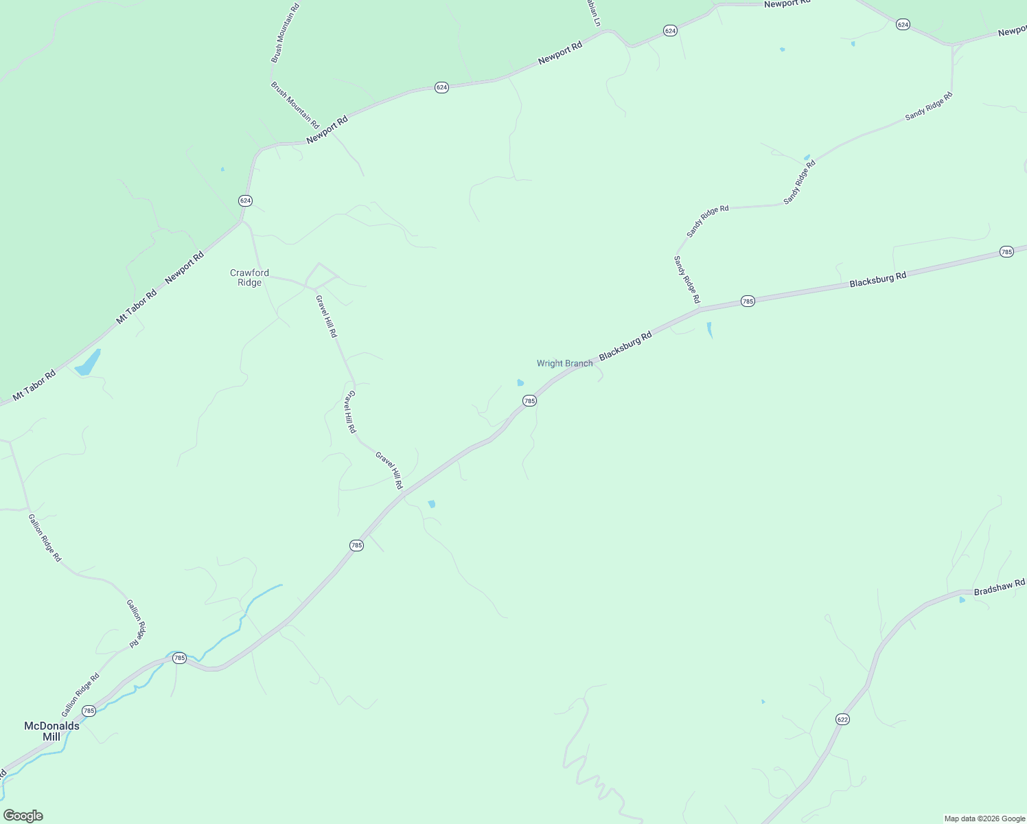 map of restaurants, bars, coffee shops, grocery stores, and more near 8580 Blacksburg Road in Roanoke