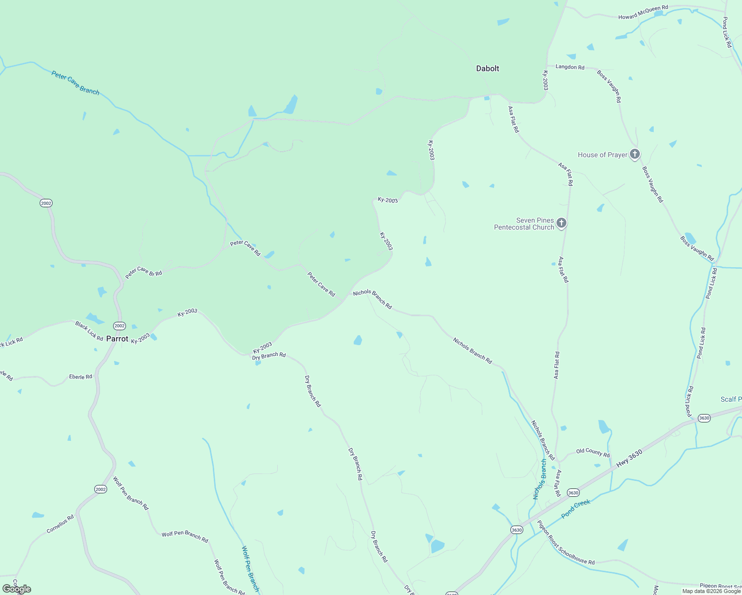 map of restaurants, bars, coffee shops, grocery stores, and more near 96 Nichols Branch Road in Annville