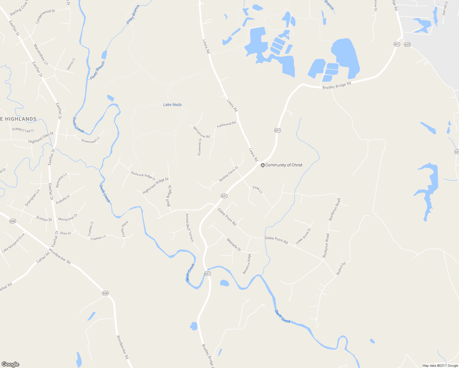 map of restaurants, bars, coffee shops, grocery stores, and more near 13830 Bradley Bridge Road in Chesterfield