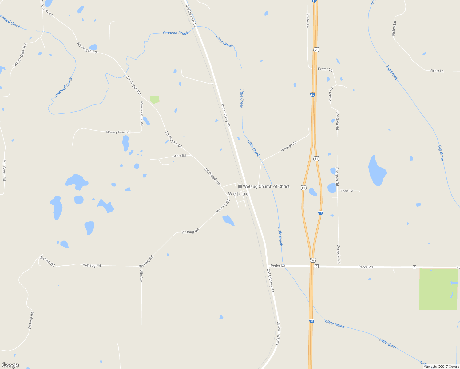 map of restaurants, bars, coffee shops, grocery stores, and more near West Washington in Dongola