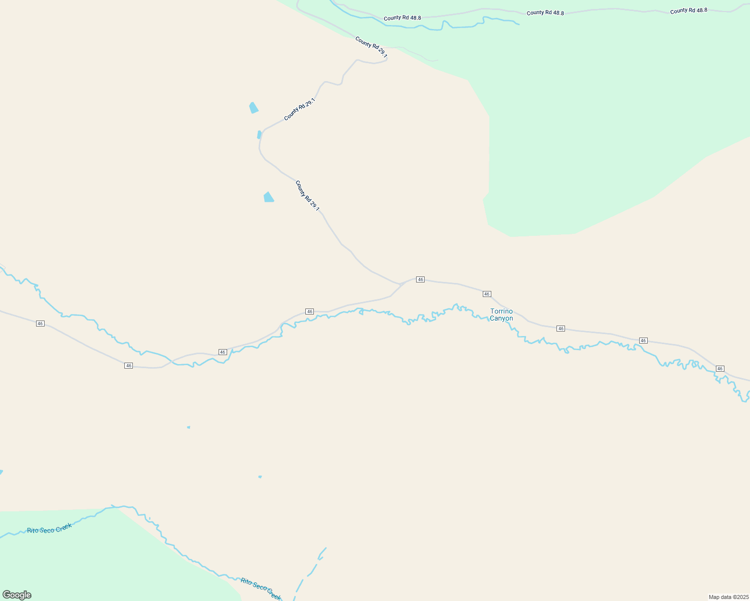 map of restaurants, bars, coffee shops, grocery stores, and more near County Road 46 in Las Animas County