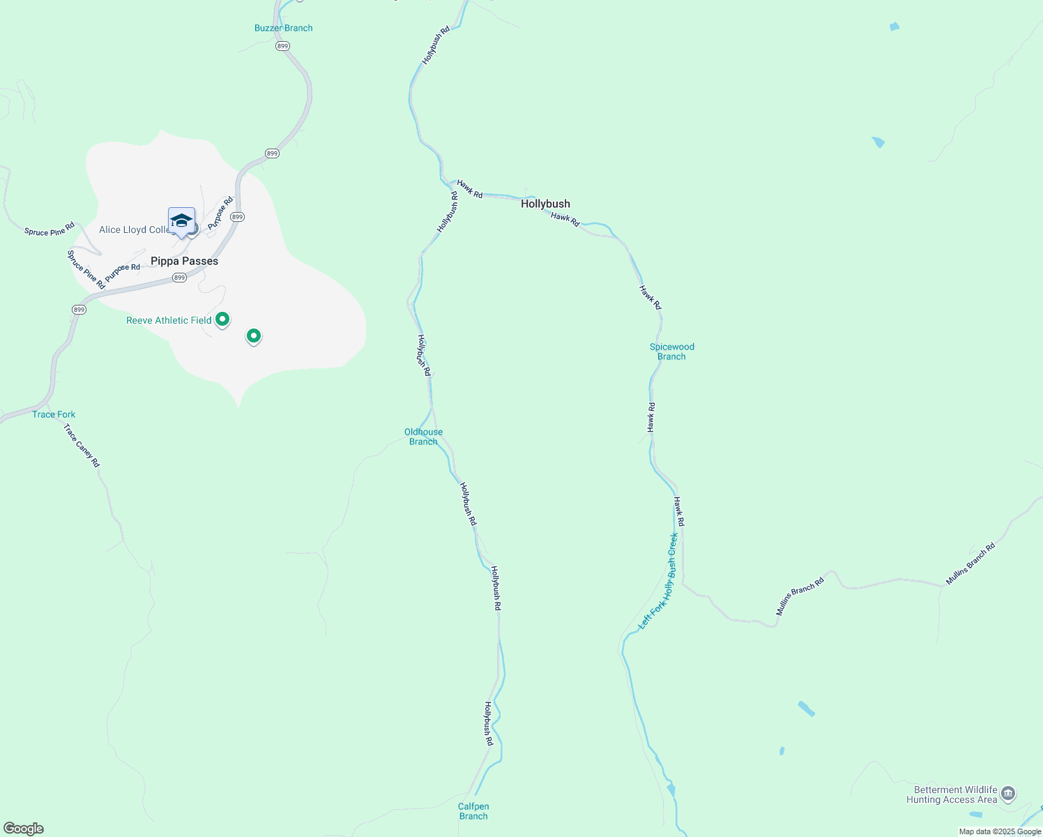 map of restaurants, bars, coffee shops, grocery stores, and more near in Pippa Passes