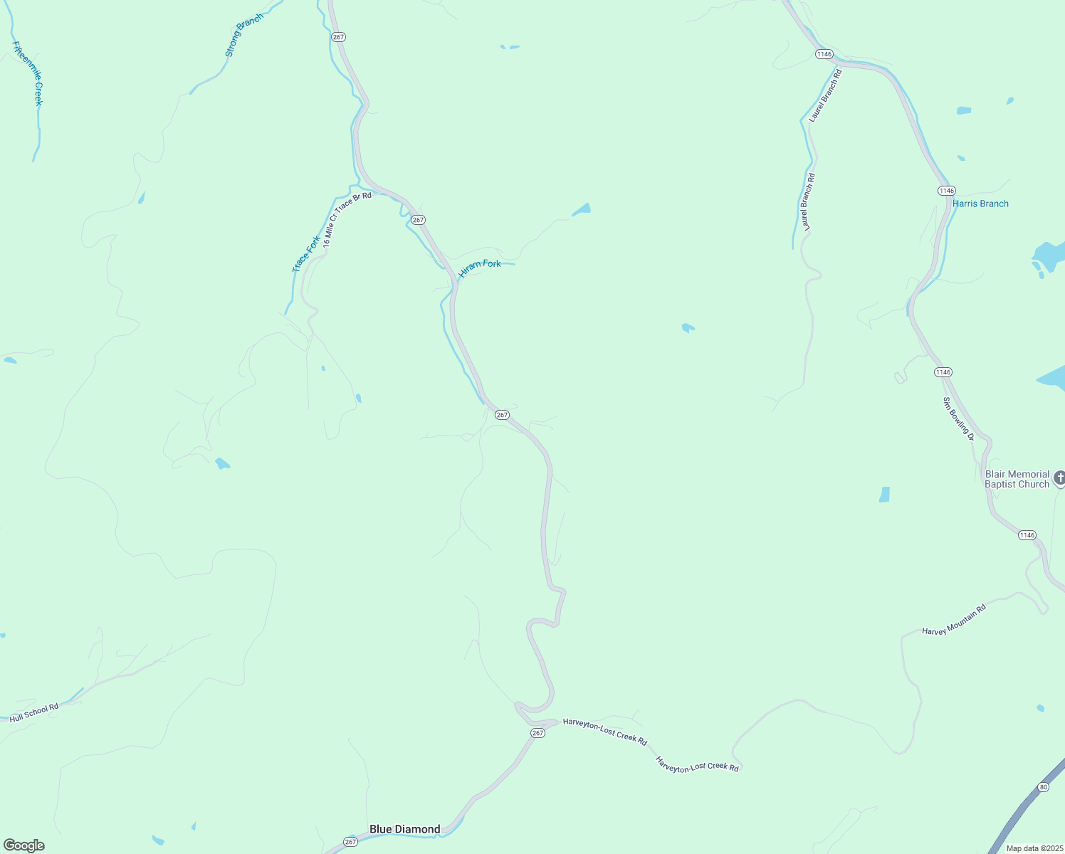 map of restaurants, bars, coffee shops, grocery stores, and more near 151 Rolling Ridge Road in Hazard