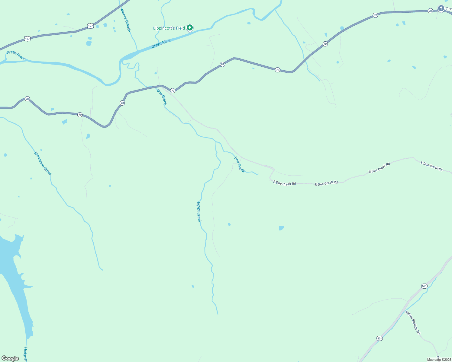 map of restaurants, bars, coffee shops, grocery stores, and more near Egypt Creek Road in Liberty