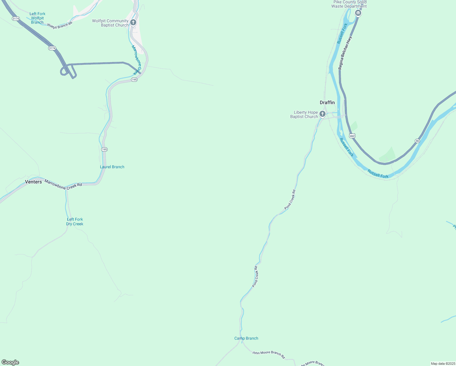map of restaurants, bars, coffee shops, grocery stores, and more near in Draffin
