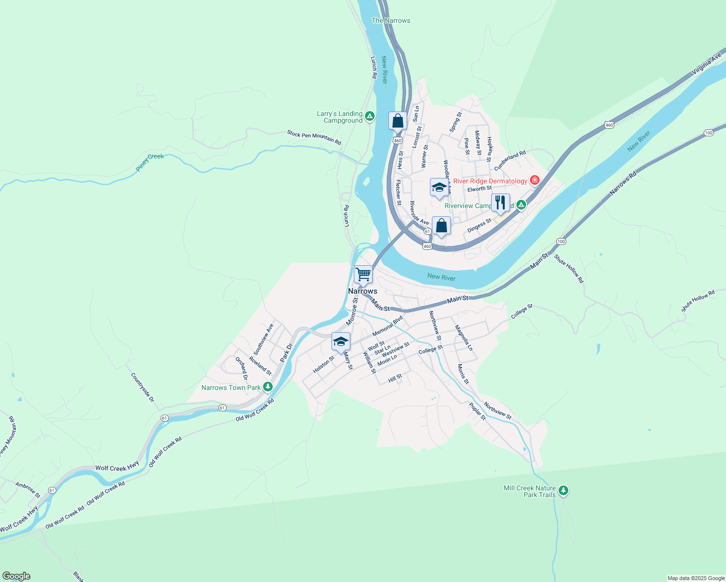 Narrows VA Walk Score