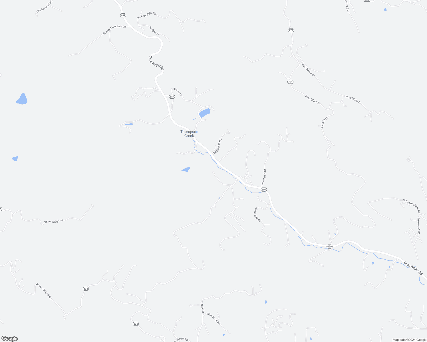map of restaurants, bars, coffee shops, grocery stores, and more near 1087 Stevens Chapel Road in Blue Ridge