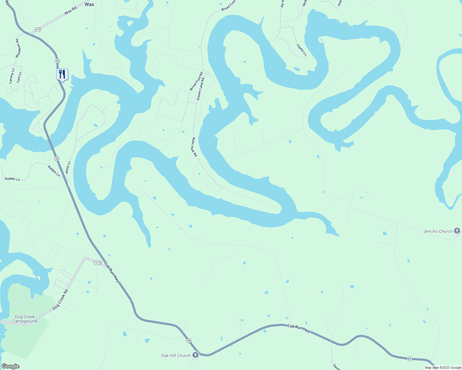 map of restaurants, bars, coffee shops, grocery stores, and more near 692-836 Nolin Park Road in Clarkson