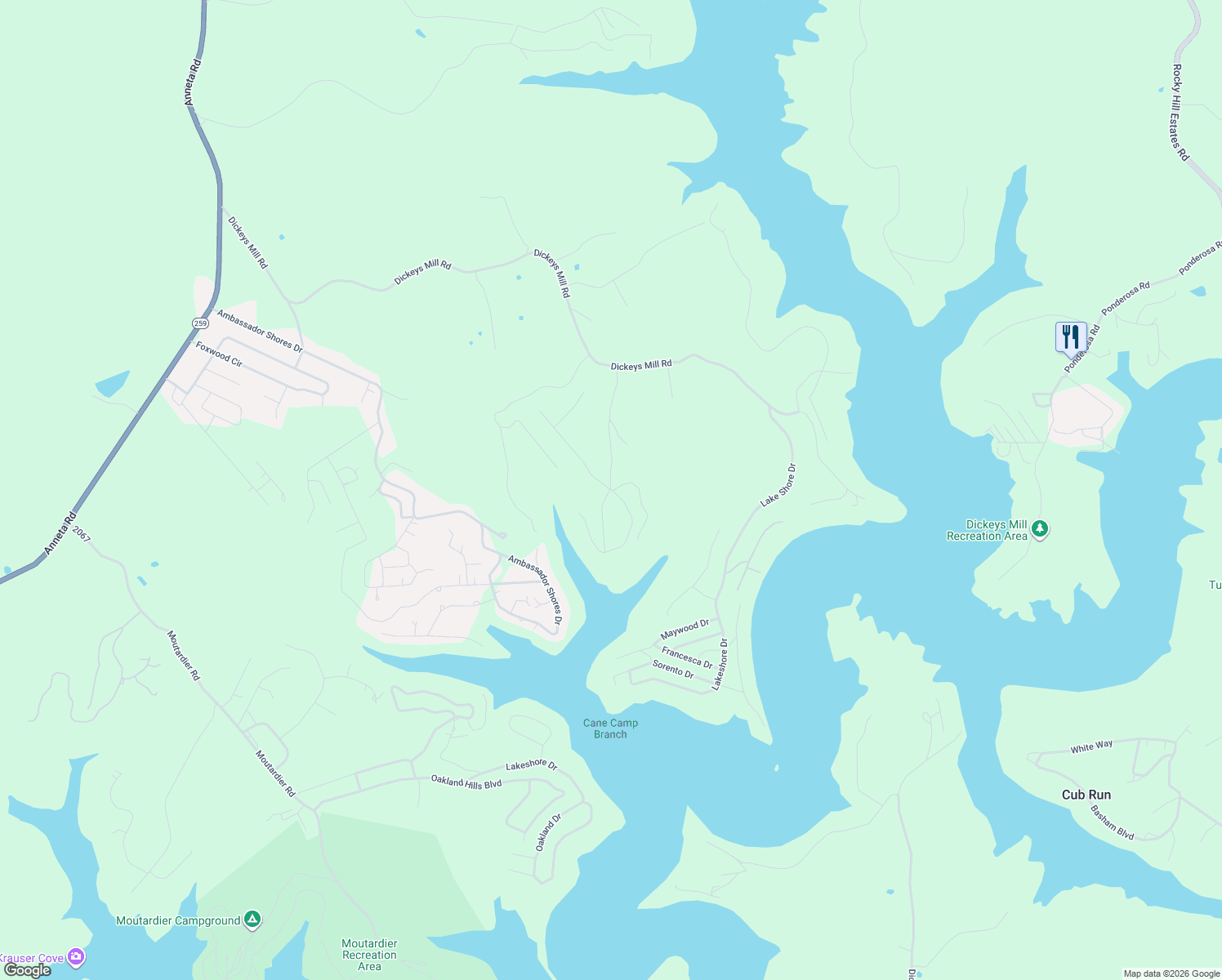 map of restaurants, bars, coffee shops, grocery stores, and more near 151-749 Joe Carroll Road in Leitchfield