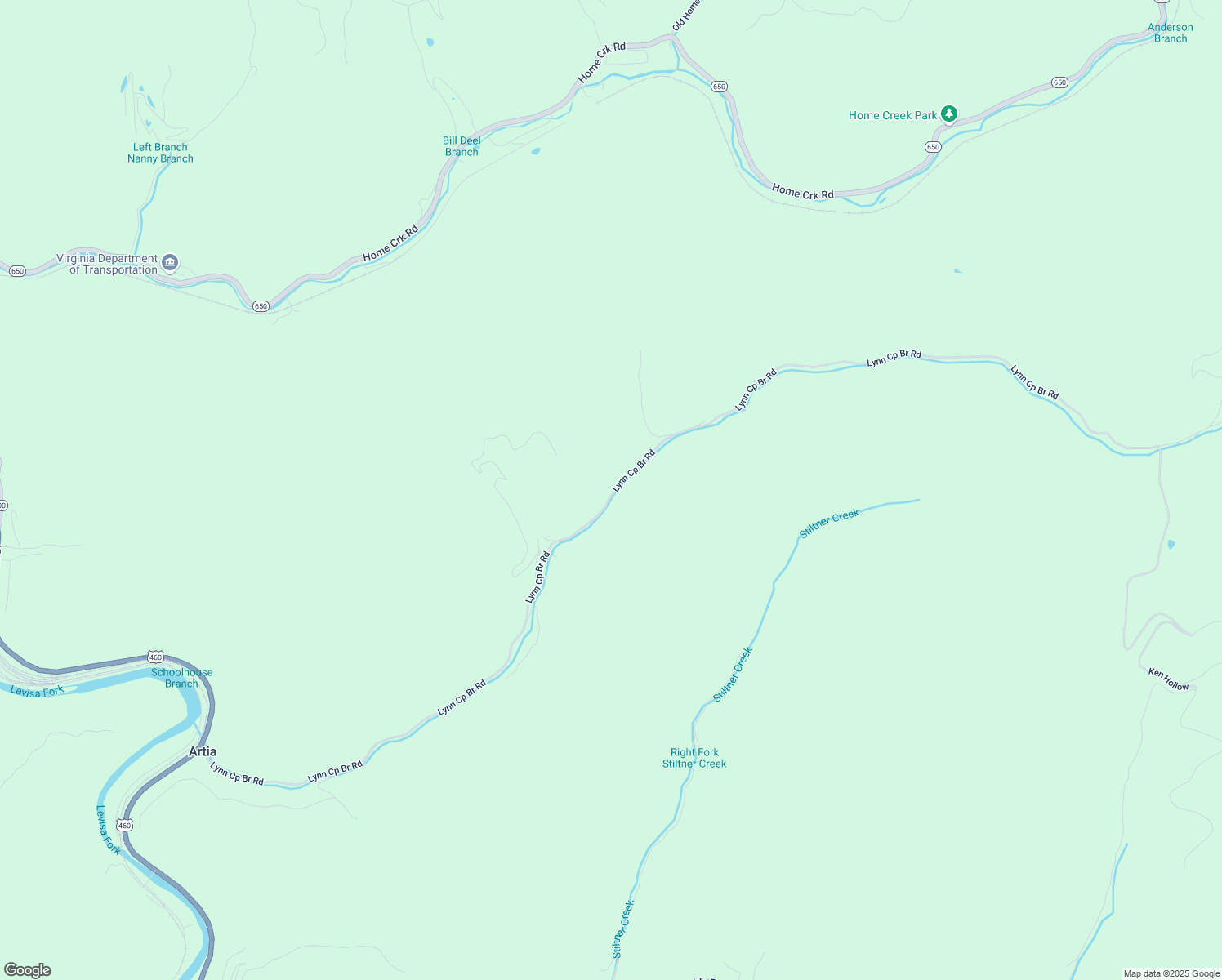 map of restaurants, bars, coffee shops, grocery stores, and more near 2645 Lynn Camp Branch Road in Grundy