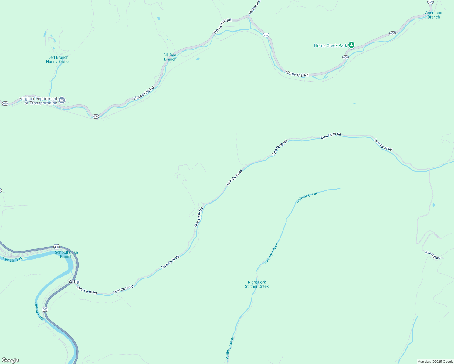 map of restaurants, bars, coffee shops, grocery stores, and more near 2645 Lynn Camp Branch Road in Grundy