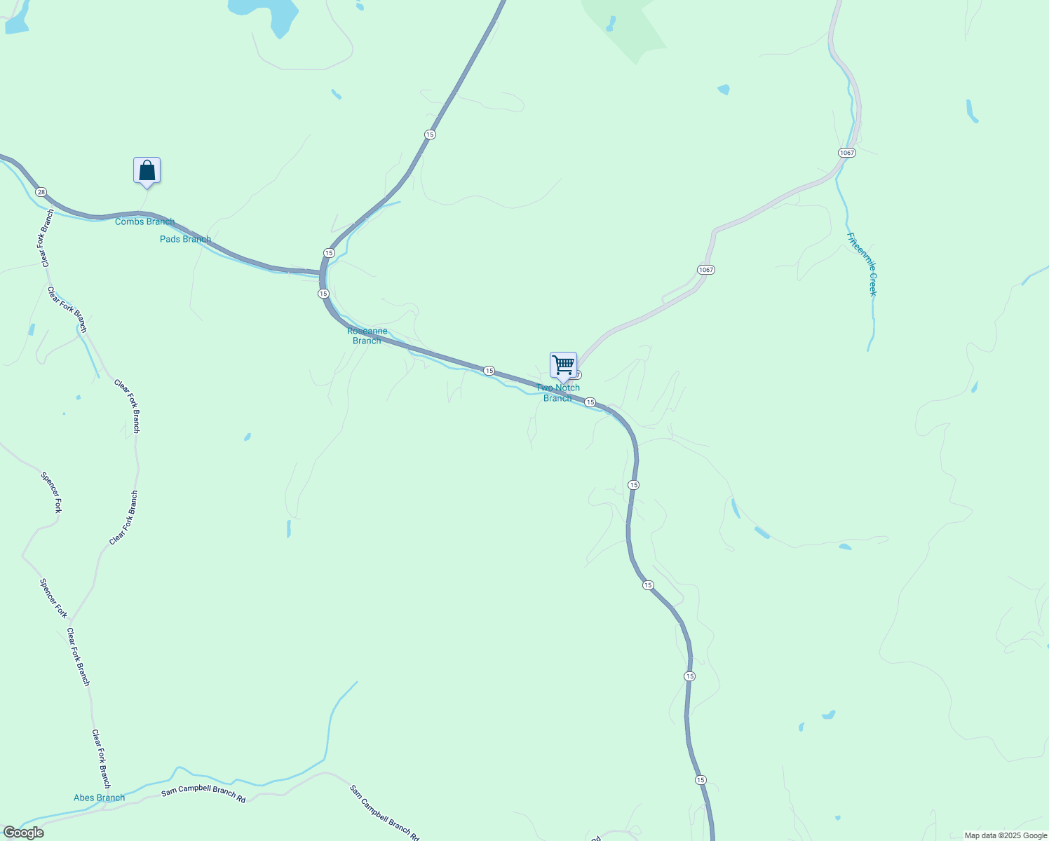 map of restaurants, bars, coffee shops, grocery stores, and more near 117 Rock Dock Drive in Hazard