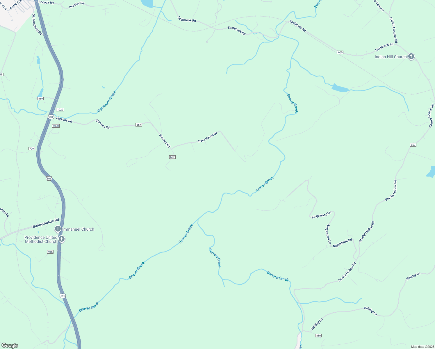 map of restaurants, bars, coffee shops, grocery stores, and more near 155 Deer Haven Drive in Lynchburg