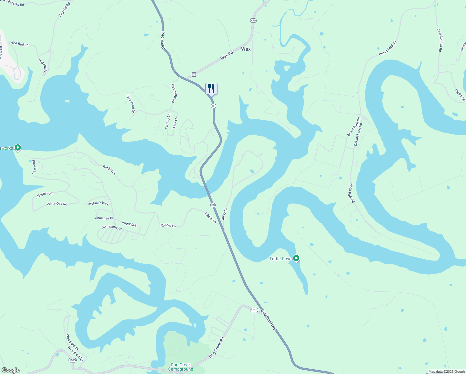 map of restaurants, bars, coffee shops, grocery stores, and more near 316 Jeanie Ln in Hart