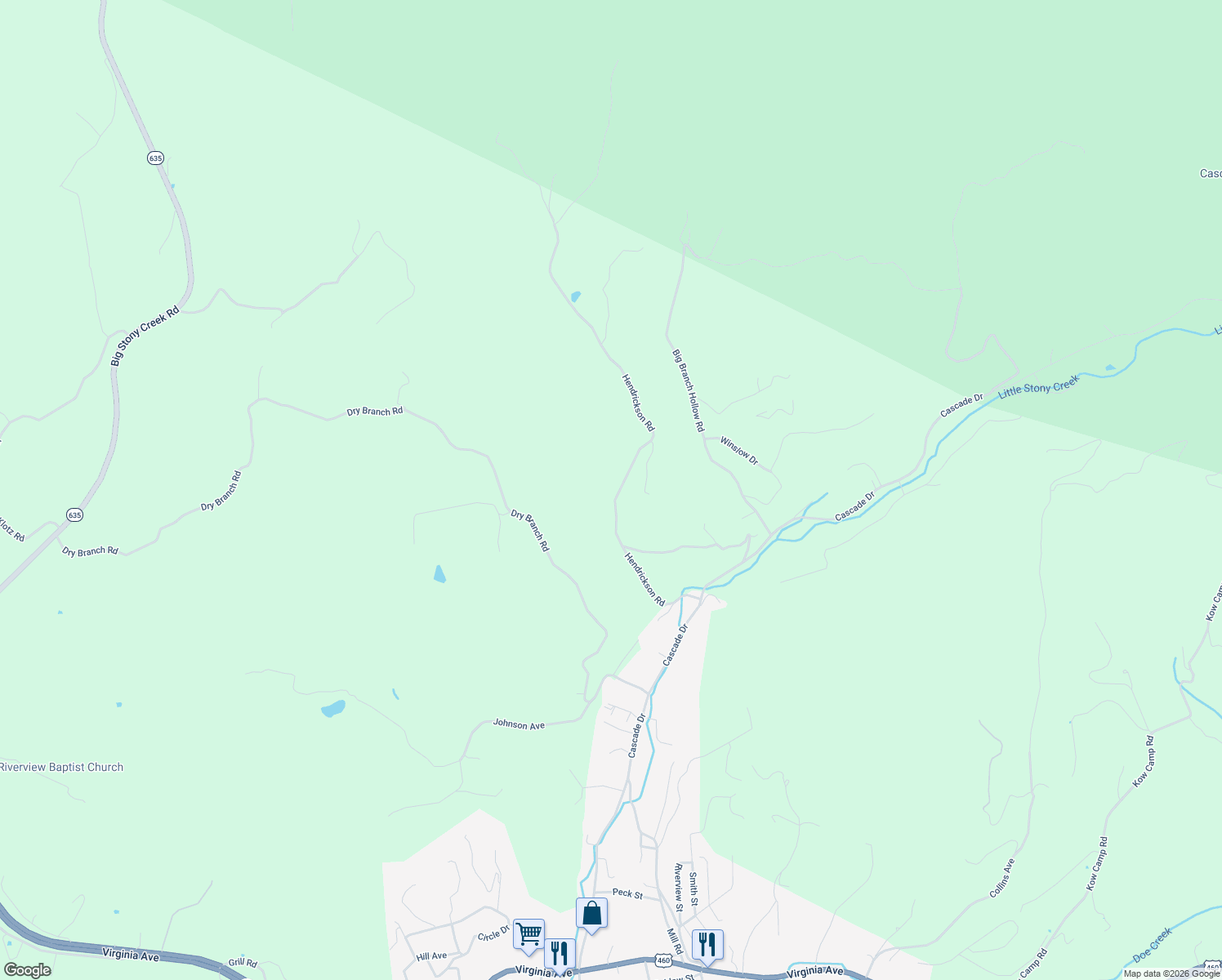 map of restaurants, bars, coffee shops, grocery stores, and more near 241-385 Hendrickson Road in Pembroke