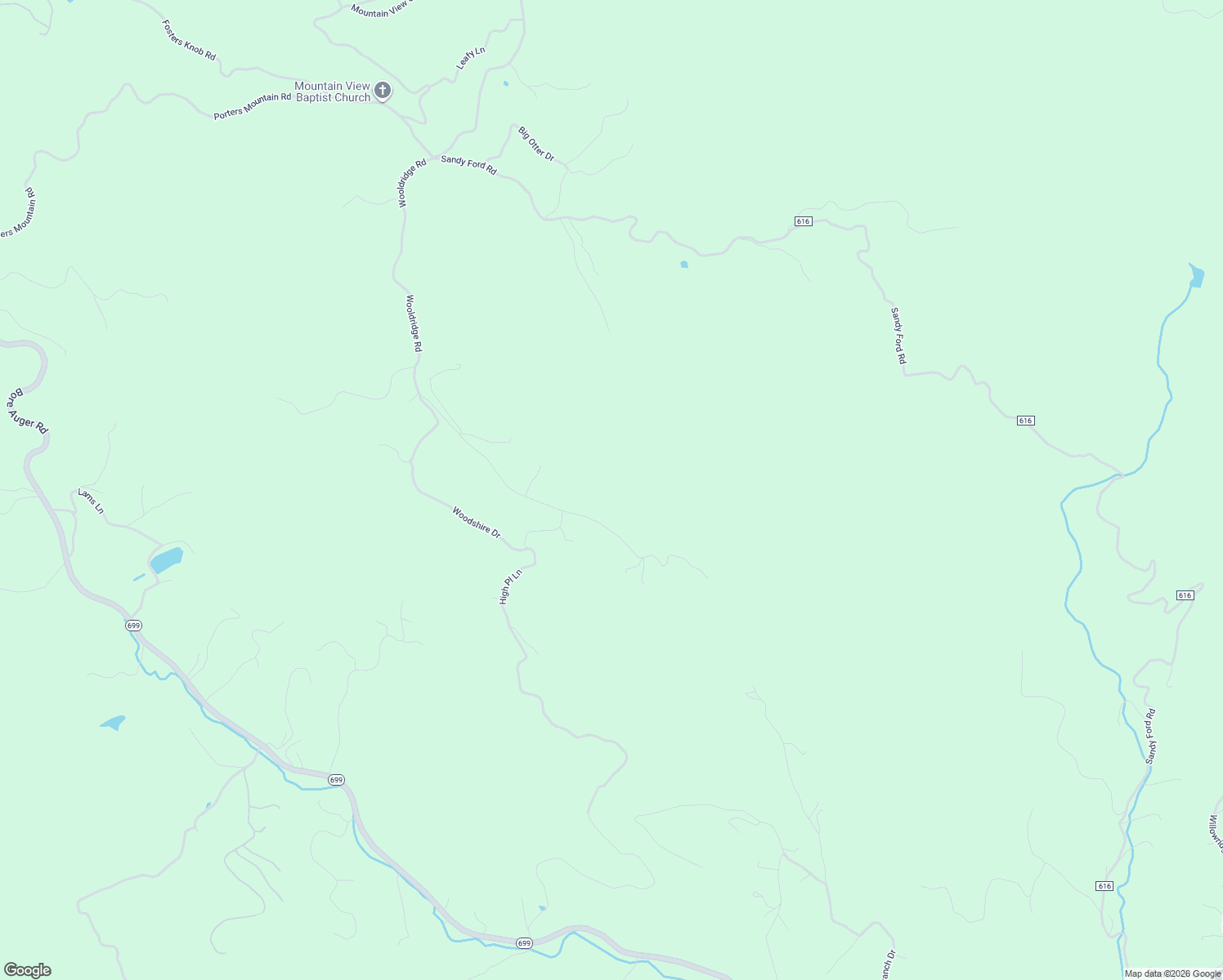 map of restaurants, bars, coffee shops, grocery stores, and more near 1852 Woodshire Drive in Blue Ridge