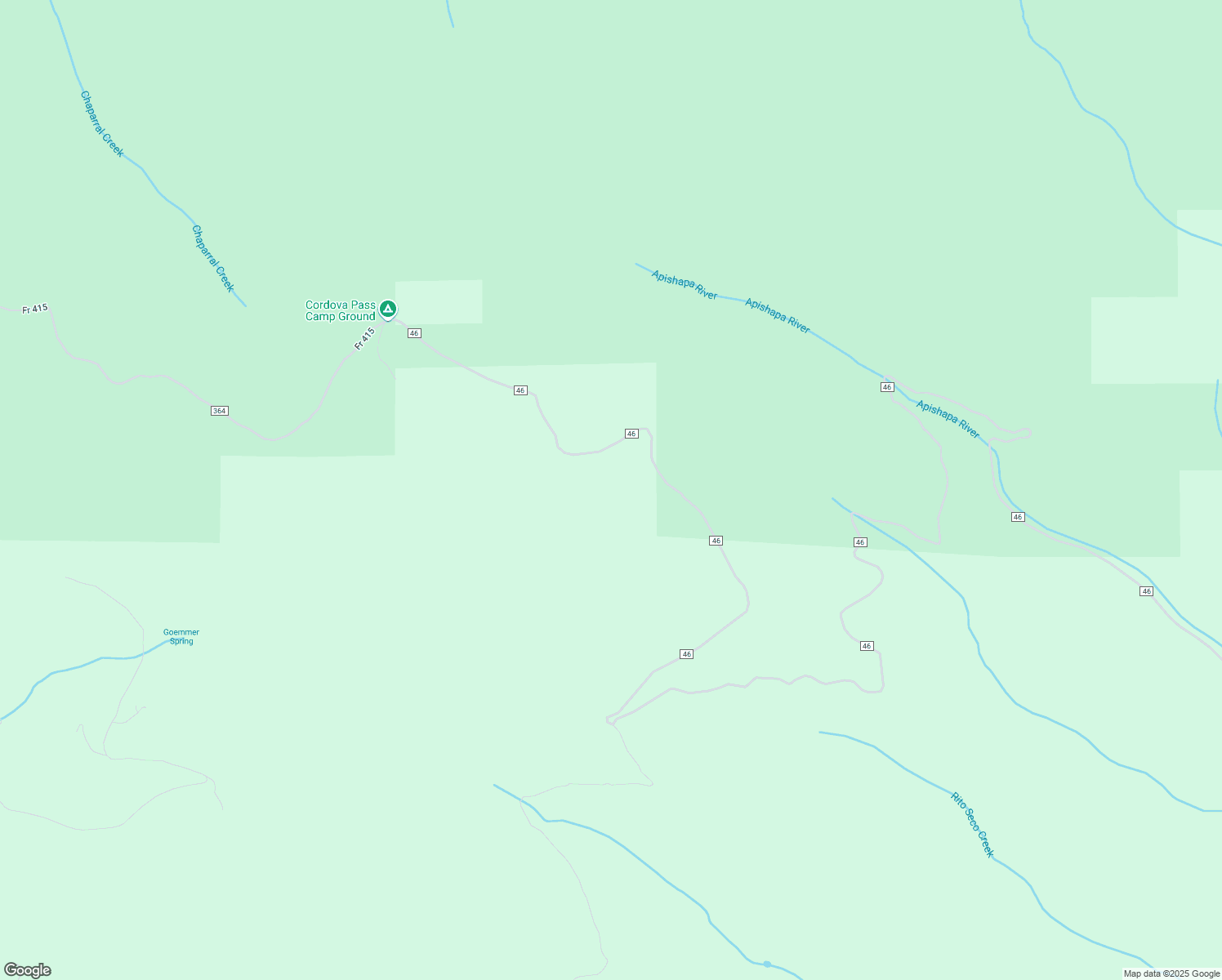 map of restaurants, bars, coffee shops, grocery stores, and more near County Road 46 in Aguilar