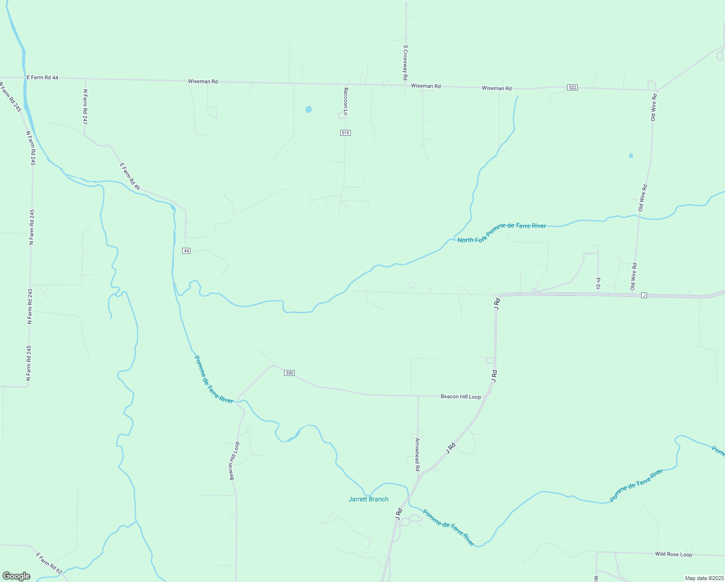 map of restaurants, bars, coffee shops, grocery stores, and more near 677 Caddo Lane in Strafford