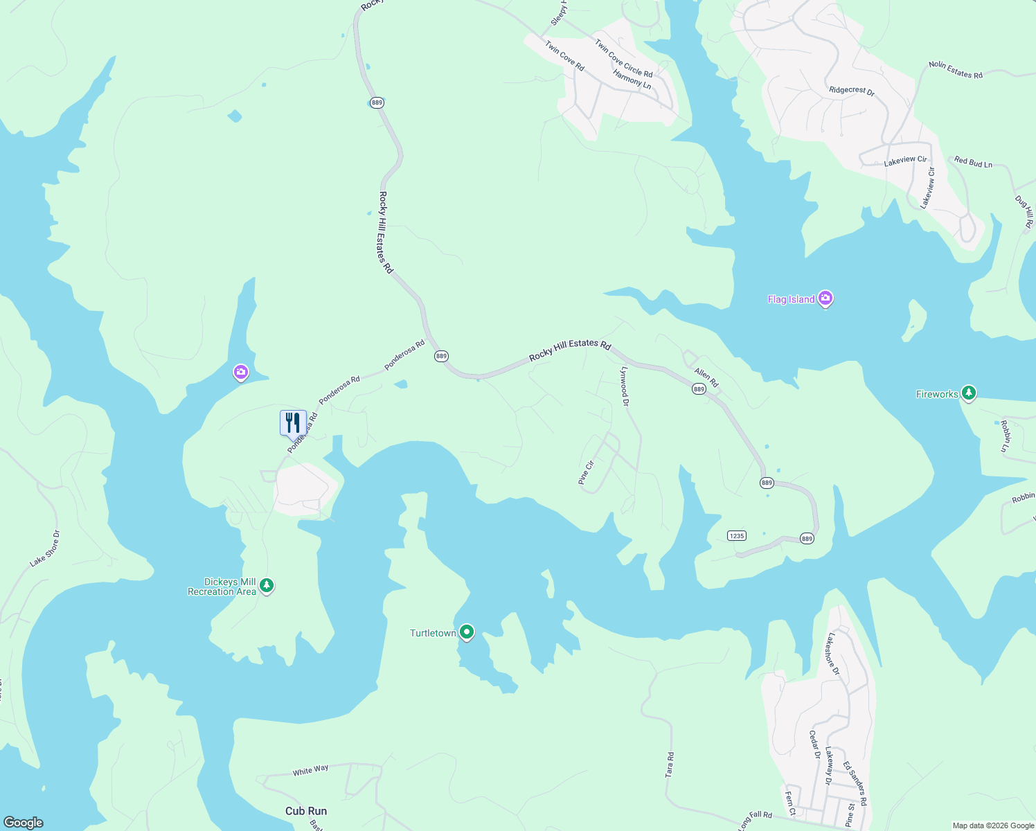 map of restaurants, bars, coffee shops, grocery stores, and more near 349 Kaufman Road in Clarkson