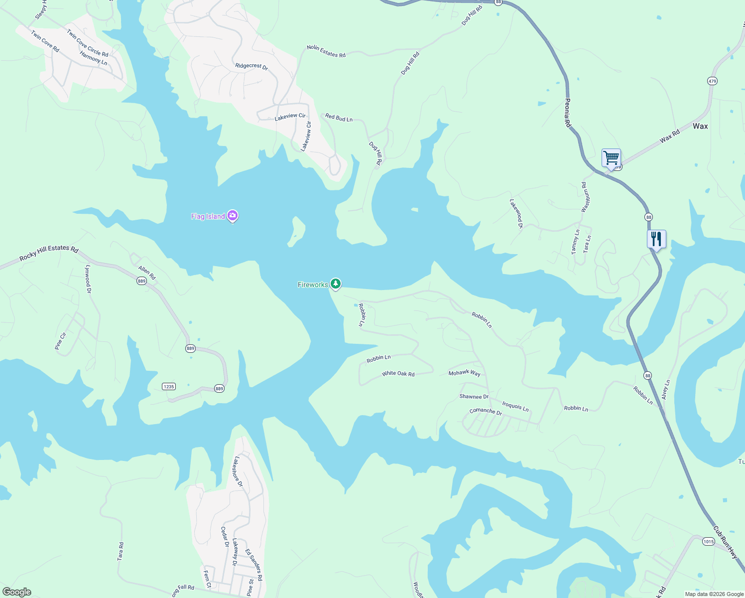 map of restaurants, bars, coffee shops, grocery stores, and more near 1854 Robbin Lane in Cub Run
