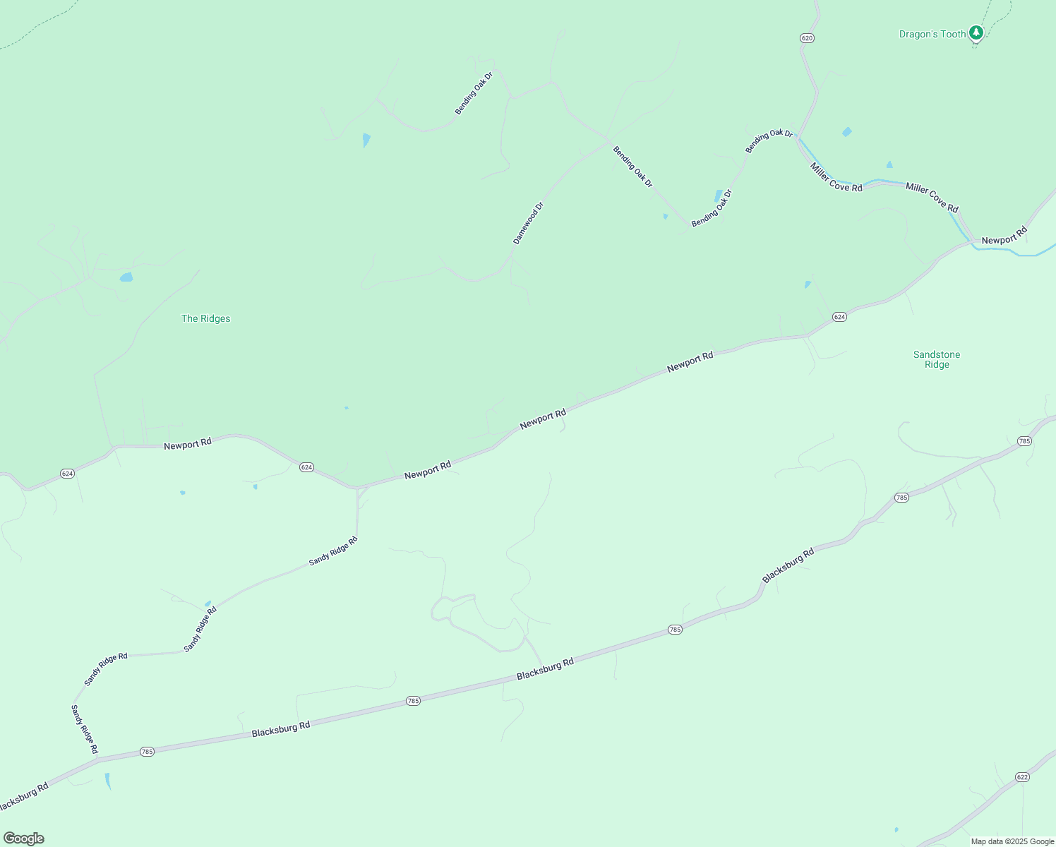 map of restaurants, bars, coffee shops, grocery stores, and more near Newport Road in Catawba