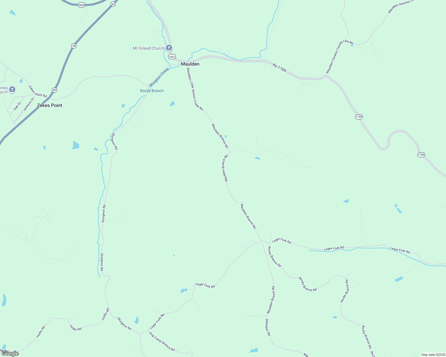 map of restaurants, bars, coffee shops, grocery stores, and more near 1482-1486 Maulden Branch Road in Tyner