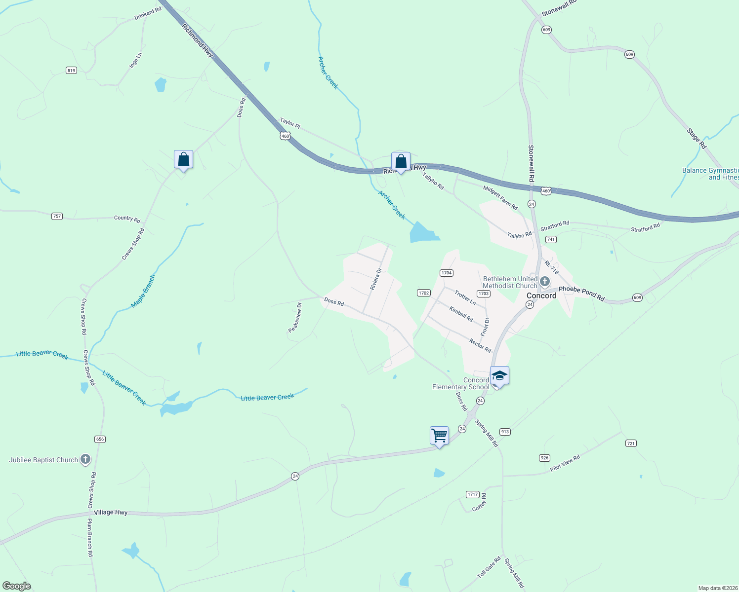 map of restaurants, bars, coffee shops, grocery stores, and more near 87 Riviera Dr in Concord