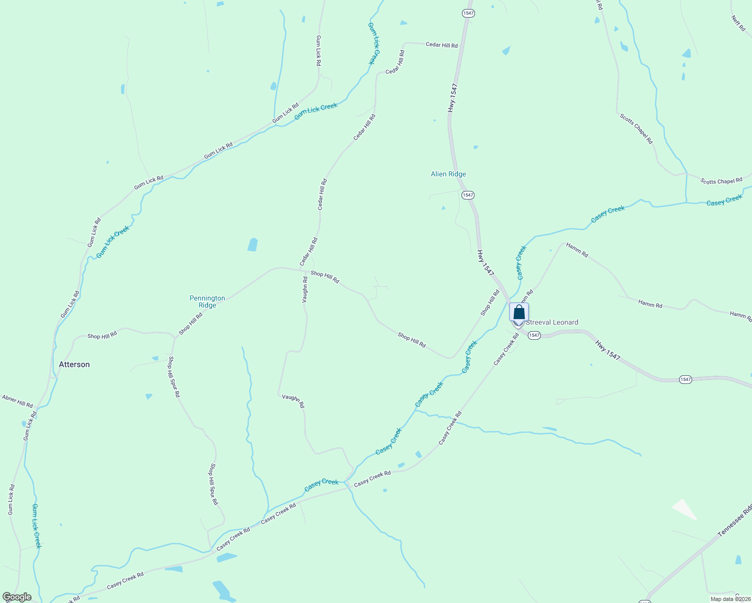 map of restaurants, bars, coffee shops, grocery stores, and more near 892 Shop Hill Road in Liberty