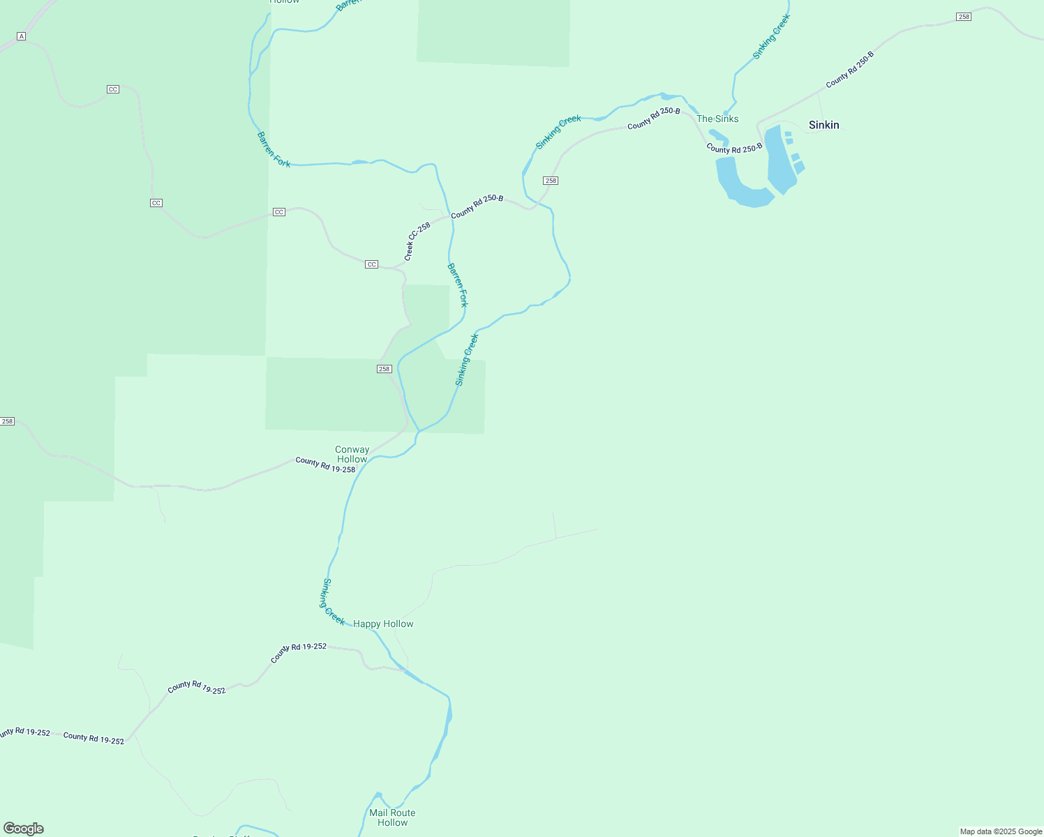 map of restaurants, bars, coffee shops, grocery stores, and more near County Road CC-258 in Salem
