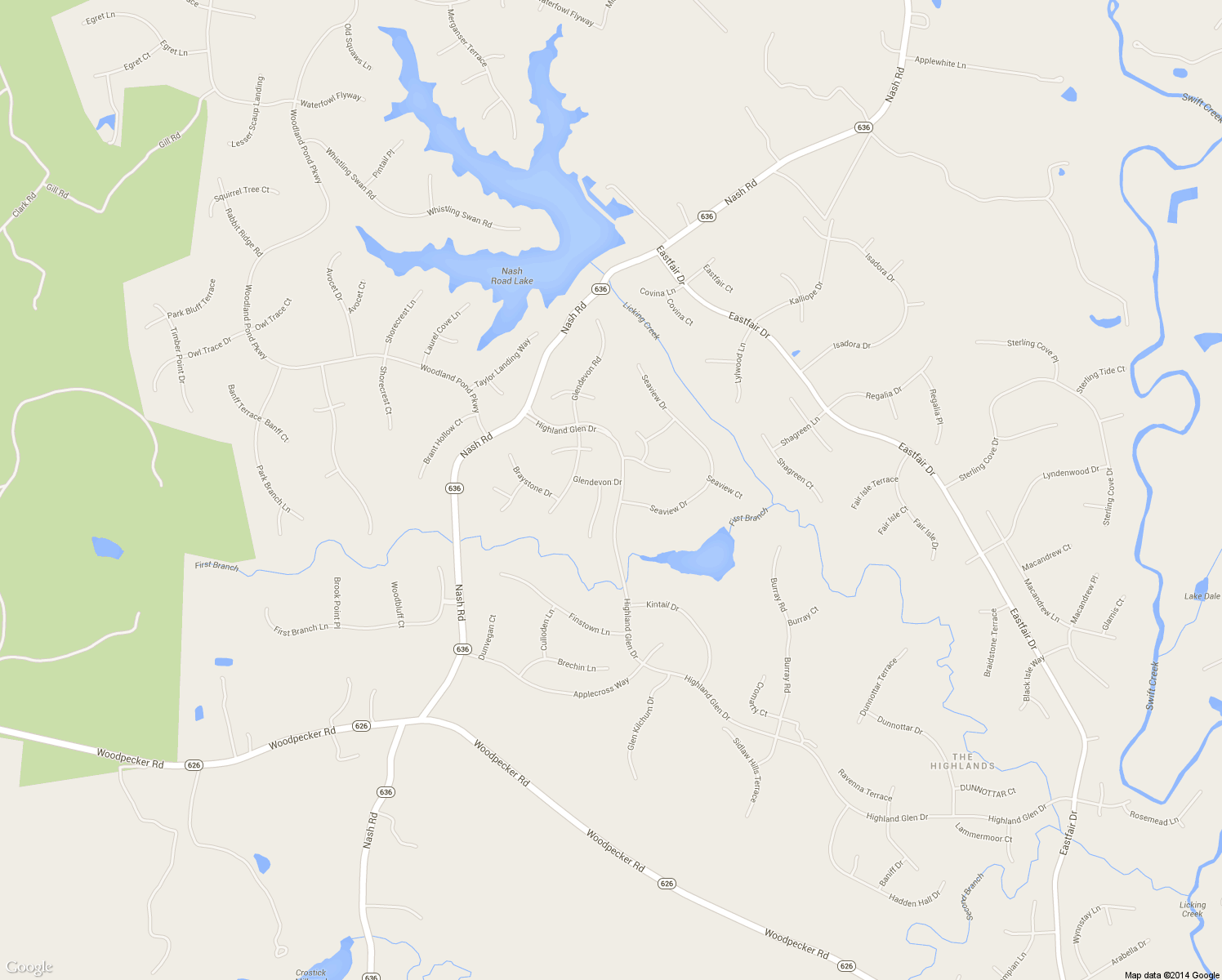 map of restaurants, bars, coffee shops, grocery stores, and more near 11703 Glendevon Terrace in Chesterfield