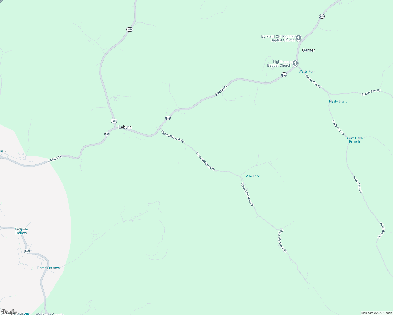 map of restaurants, bars, coffee shops, grocery stores, and more near Upper Mill Creek Road in Garner