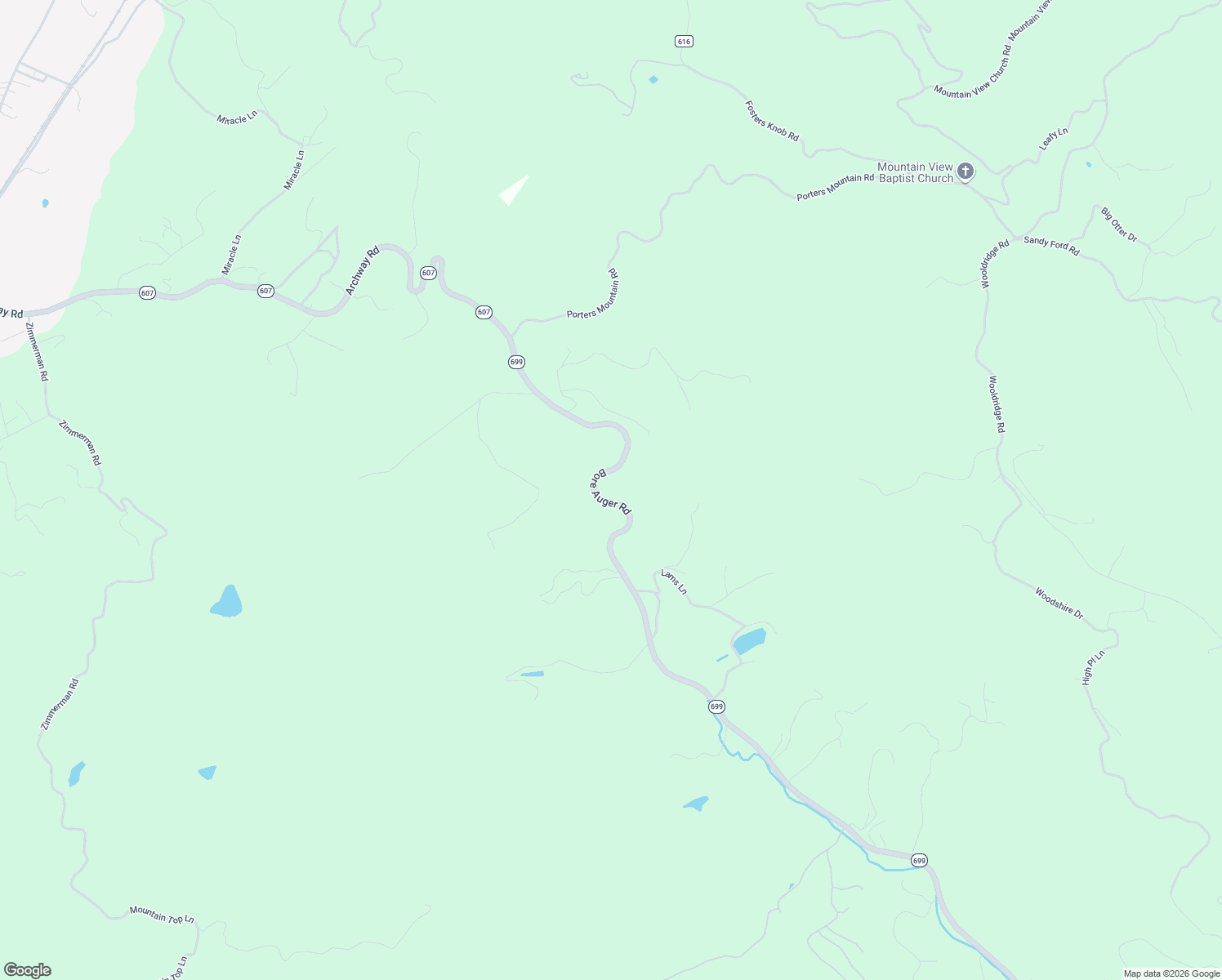 map of restaurants, bars, coffee shops, grocery stores, and more near 4889 Bore Auger Road in Blue Ridge