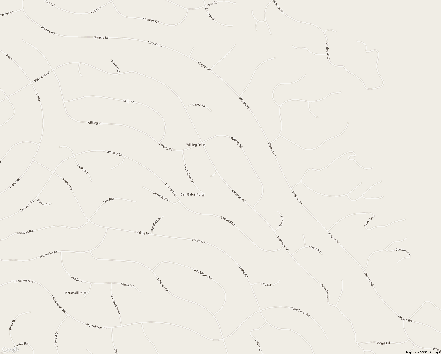 map of restaurants, bars, coffee shops, grocery stores, and more near Bateman Road in Fort Garland