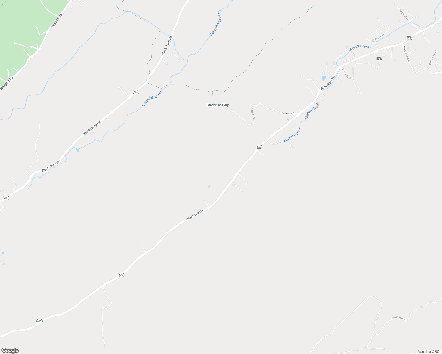 map of restaurants, bars, coffee shops, grocery stores, and more near 5581 Bradshaw Road in Salem