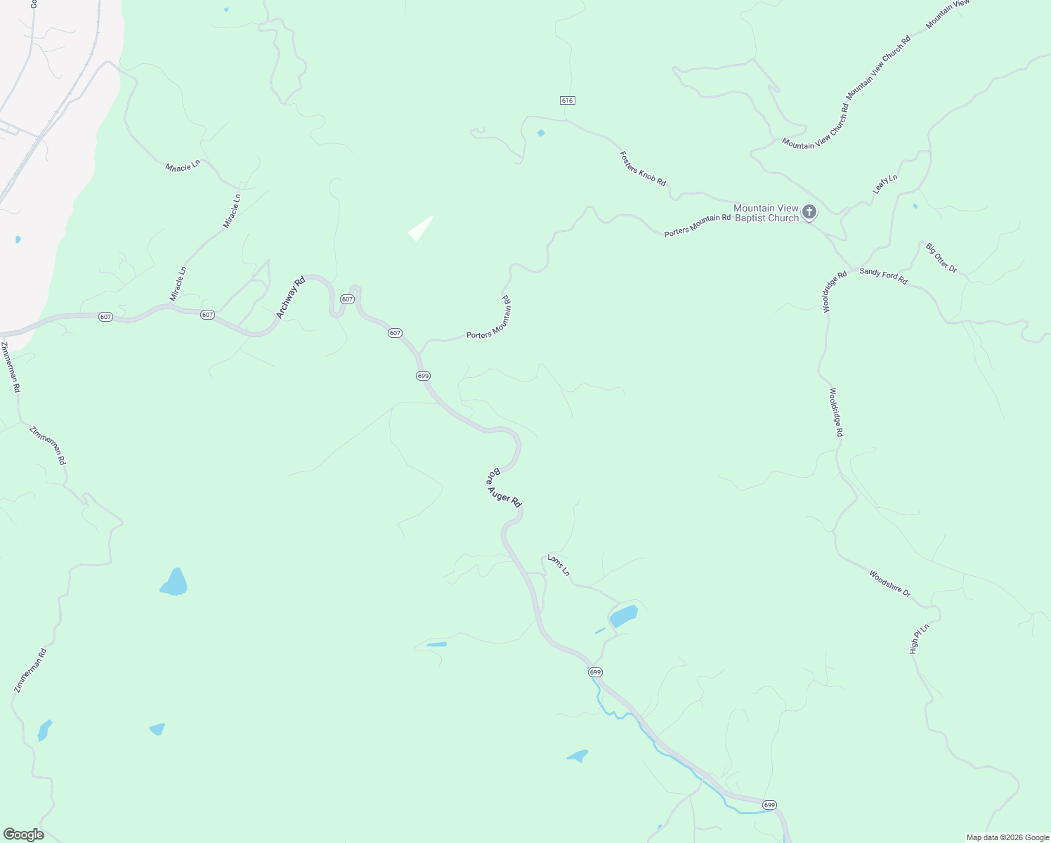 map of restaurants, bars, coffee shops, grocery stores, and more near 1254 Archway Lane in Blue Ridge