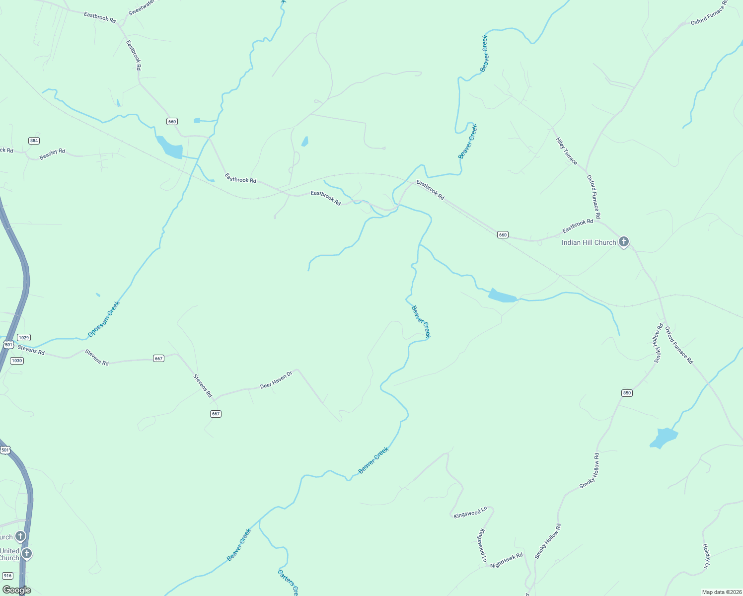 map of restaurants, bars, coffee shops, grocery stores, and more near 1390 Deer Haven Drive in Lynchburg