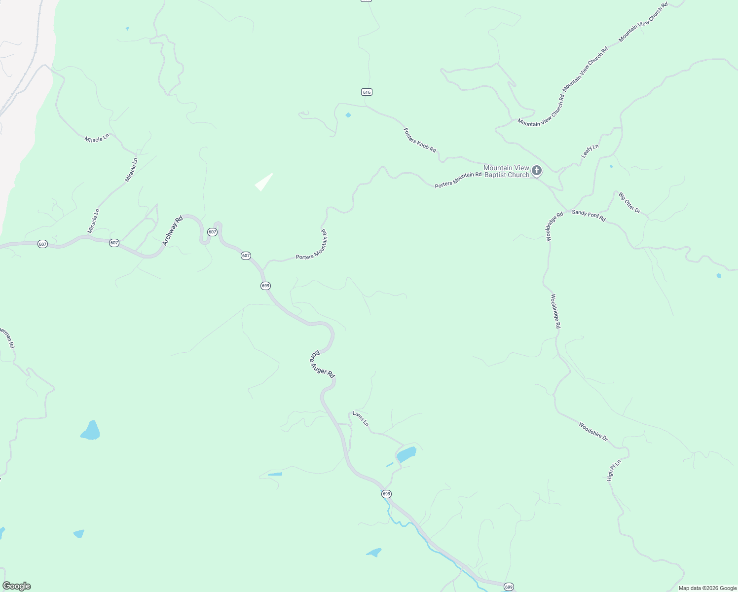 map of restaurants, bars, coffee shops, grocery stores, and more near 1827 Hickory Falls Road in Blue Ridge