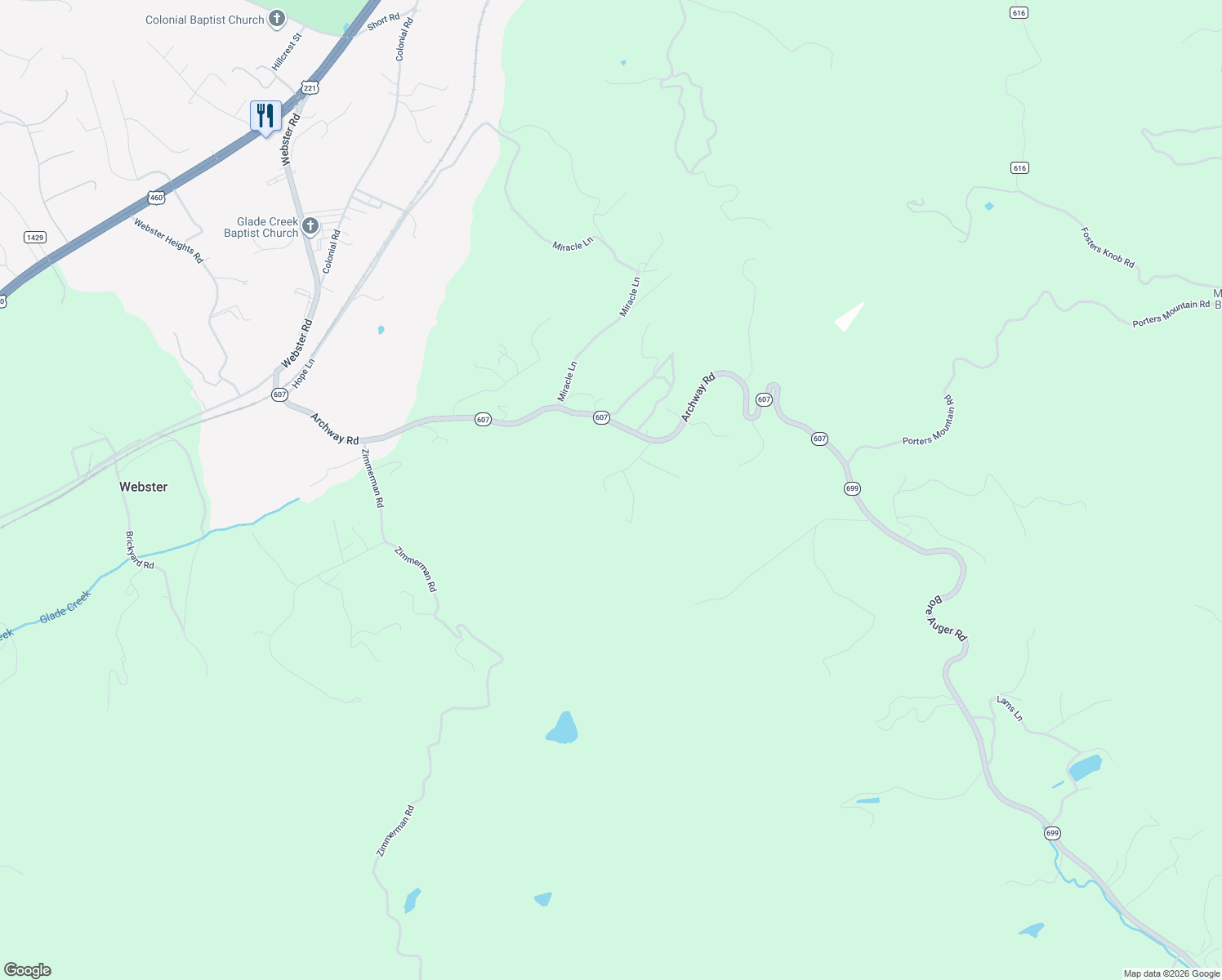 map of restaurants, bars, coffee shops, grocery stores, and more near 173 Old Sawmill Road in Blue Ridge