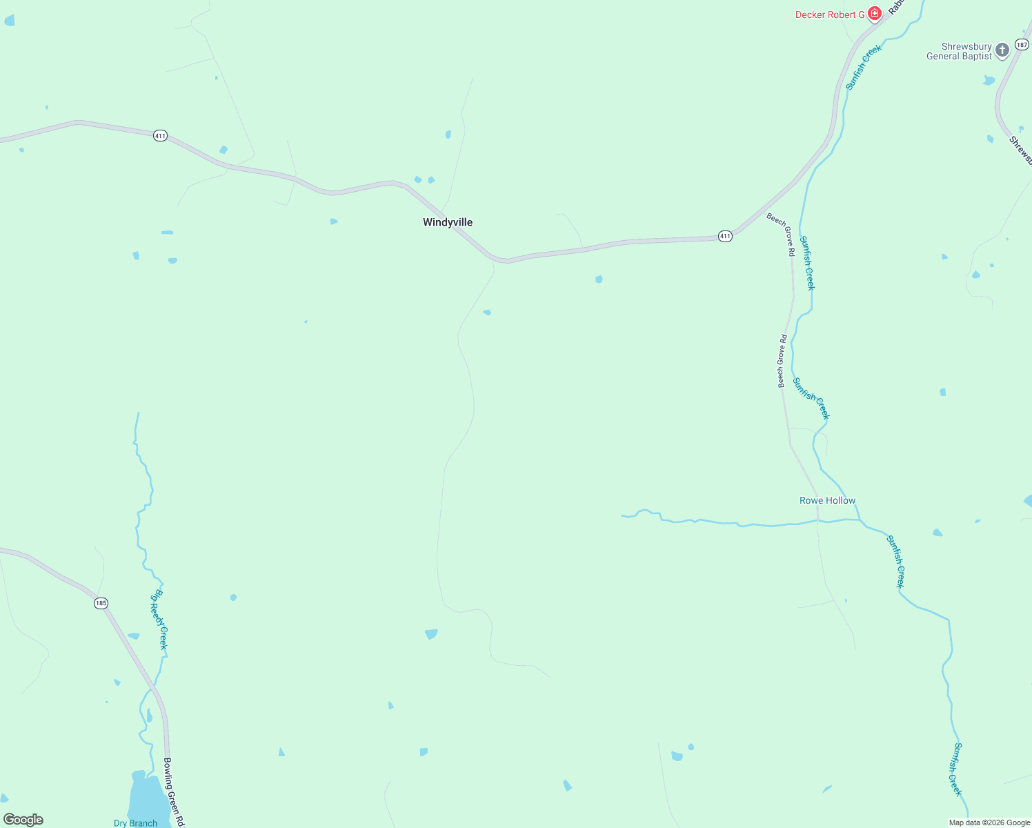 map of restaurants, bars, coffee shops, grocery stores, and more near in Windyville